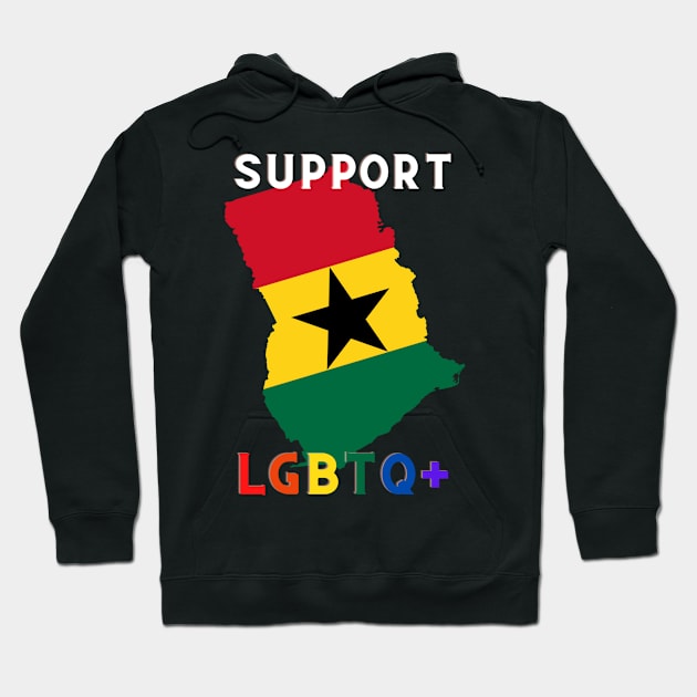 Support LGTBQ+ GHANA Hoodie by Nahya Fashion Shop